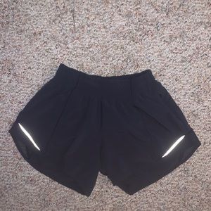 Navy blue Lululemon hotty hot shorts